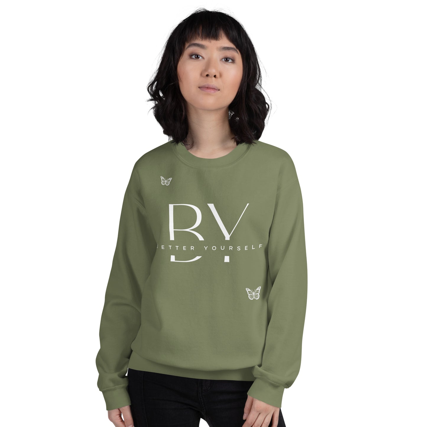 BY Crew Neck Sweatshirt Special Butterfly Edition